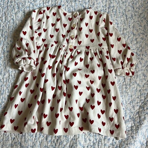 Kate quinn organics ribbed heart dress/bloomer set - Picture 8 of 8